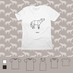 T-shirt ORIGAMI WOLF lupo