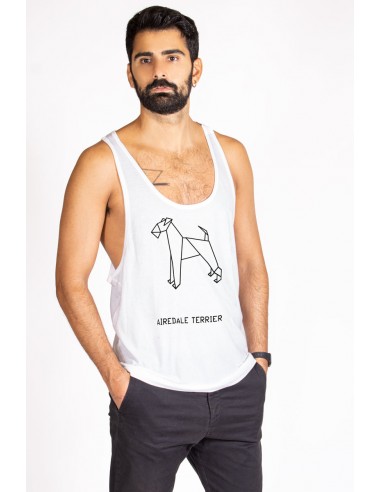 Mans racerback tank/vest ORIGAMI...