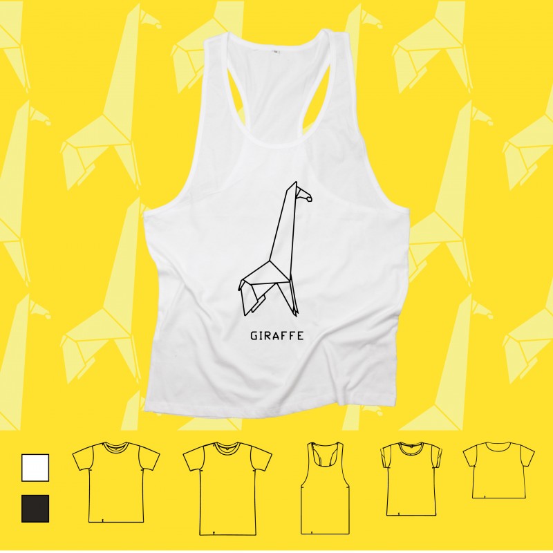 T-shirt ORIGAMI GIRAFFE giraffa