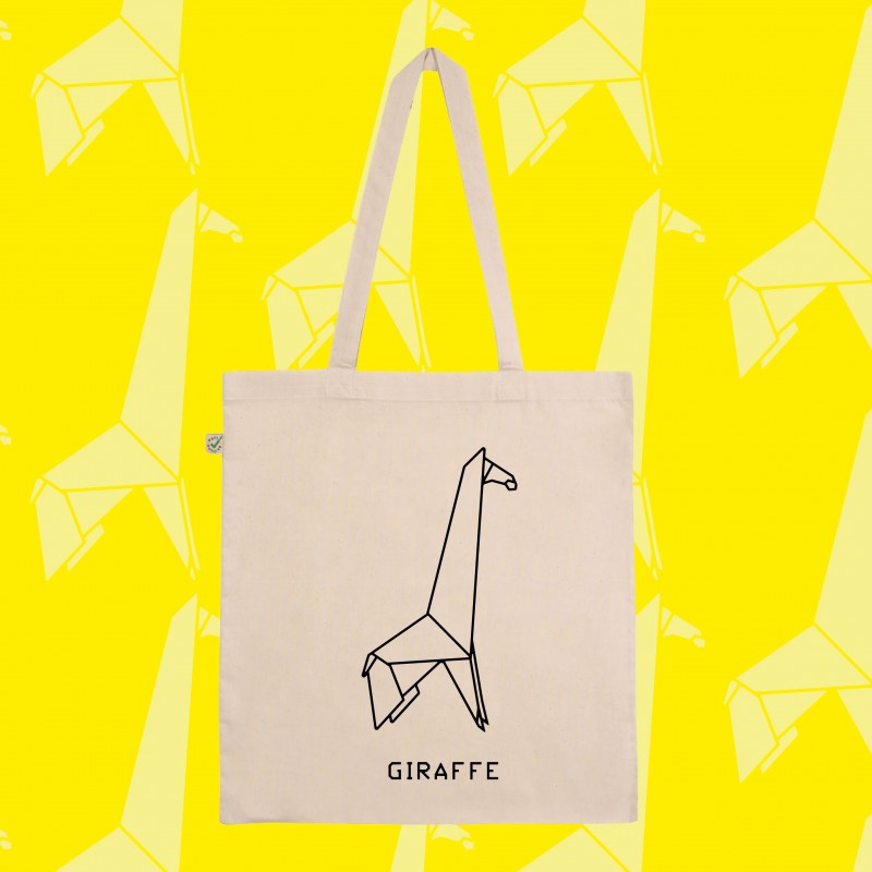 SHOPPER BAG ORIGAMI GIRAFFE