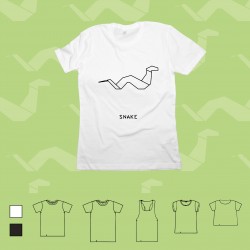 T-shirt ORIGAMI SNAKE serpente