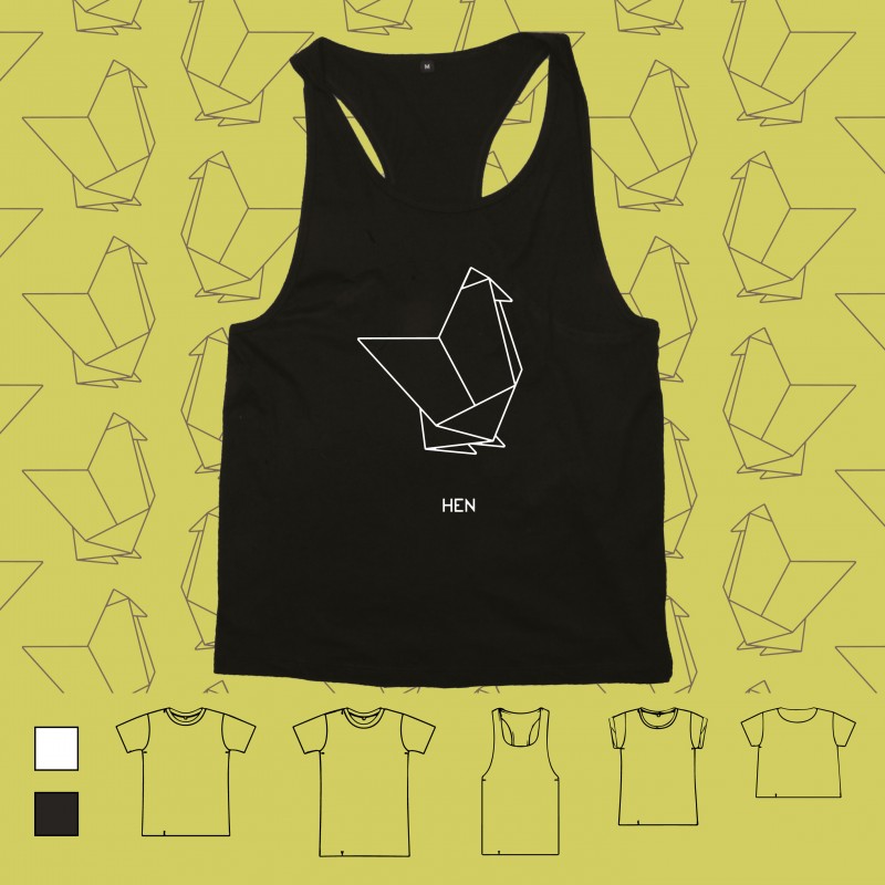 T-shirt ORIGAMI HEN gallina